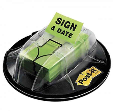 3M Post-it®利貼® SIGN & DATE綠色標籤200抽 680-HVSD