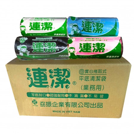 連潔 垃圾袋 清潔袋 平底封口 商用垃圾袋  (大/中/小 ) 顏色可選