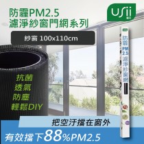 USii優系 防霾PM2.5濾淨紗窗網 - 窗 (100x110cm)